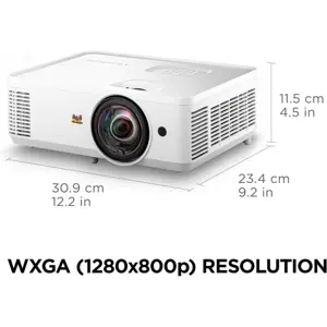 ViewSonic PS502W 4000 Lumens WXGA Short Throw Projector