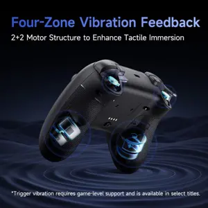EasySMX X05Pro Wireless Gaming Controller, Hall Effect Joysticks, Charging Dock