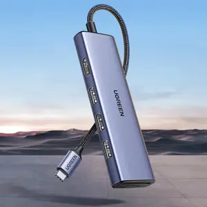 UGREEN 20956A 6-in-1 USB-C Hub 4K HDMI, 3 USB 3.0 Ports, SD & TF