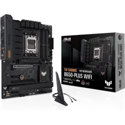 ASUS TUF Gaming B650-Plus WiFi AMD B650 AM5 ATX Motherboard – DDR5, PCIe 5.0, 14+2 Power Stages, WiFi 6, USB4, Aura Sync