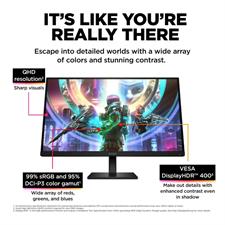 HP Omen 27qs 27" QHD 240Hz Gaming Monitor - FreeSync & G-SYNC Compatible (Box Open)