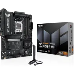 ASUS TUF GAMING B850M-E WIFI mATX Motherboard – AMD AM5, DDR5, PCIe 5.0, WiFi 6E, Ryzen 7000/8000/9000 Support