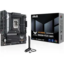 ASUS TUF Gaming B860M-Plus WiFi B860 LGA 1851 mATX Motherboard – DDR5, PCIe 5.0, WiFi 7, 12+1+2+1 Power Stages, Core Ultra Ready