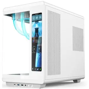 Acer U600 Mid Tower Casing White - Built-in LED Display, 4 Pre-installed Fans