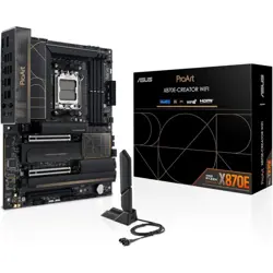 ASUS ProArt X870E-Creator WiFi AMD AM5 ATX Motherboard – DDR5, PCIe 5.0, Dual USB4, WiFi 7, 10Gb+2.5Gb LAN