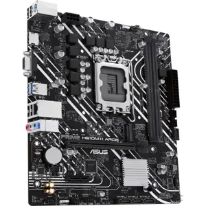 Asus PRIME H610M-K ARGB Intel H610 LGA 1700 Micro ATX Motherboard, DDR5, PCIe 4.0, M.2 Slot, Realtek 1Gb Ethernet
