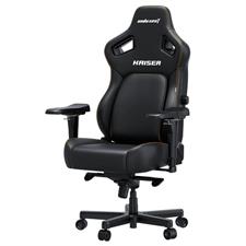 AndaSeat Kaiser 4 L Ergonomic Gaming Chair Elegant Black Premium Leather