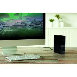 WD My Book 4TB Desktop External Hard Drive – USB 3.0 Plug & Play Backup Storage, Black
