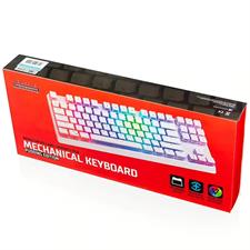 Modecom Volcano Lanparty RGB Mechanical Gaming Keyboard – Full-Size, Backlit RGB, White