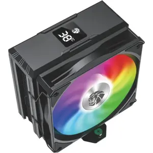 GameMax Sigma520 Digital BK Tower CPU Air Cooler, Painted Black, Four Thermal Tubes, ARGB Lighting Effects - Black