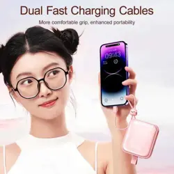Joyroom JR-L008 22.5W Cutie Series 10000mAh Power Bank With Kickstand - White