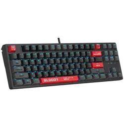 Bloody AT87 ALPHA Optical Switch Keyboard, 7 RGB Backlit Effects