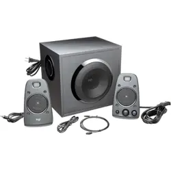 Logitech Z625 Powerful THX Certified 2.1 Speaker System with Optical Input, Black