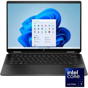 HP Spectre x360 14-EU0008NI 2-in-1 Laptop Intel Core Ultra 7 155H 16GB LPDDR5x 1TB SSD 14" 3K OLED Touchscreen Intel Arc Graphics Backlit Keyboard Windows 11 Nightfall Black