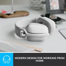 Logitech ZONE VIBE 100 Lightweight Wireless Headphones - Off-White