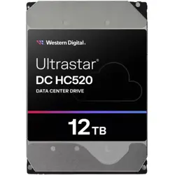 WD Ultrastar DC HC520 12TB SATA HDD HUH721212ALE604 – 7200 RPM, 256MB Cache, Helium-Sealed Enterprise Drive