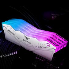 TeamGroup T-Force Delta RGB 32GB (2x16GB) DDR5 5200MHz Desktop Gaming RAM Kit – White