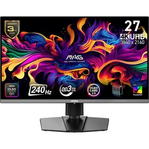 MSI MAG 272UP QD-OLED X24 26.5" UHD 4K Gaming Monitor - 240Hz 0.03ms GTG DisplayHDR True Black 400 HDMI 2.1