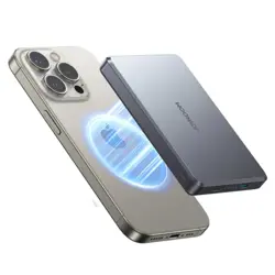 Joyroom JR-PBM08 Pro 20W Ultra-Thin Metal Magnetic Wireless Charging 10000mAh Power Bank