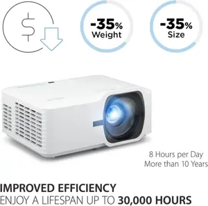 ViewSonic LS740W 5,000 ANSI Lumens WXGA Laser Installation Projector