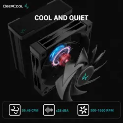 DeepCool AK400 Zero Dark Plus CPU Air Cooler