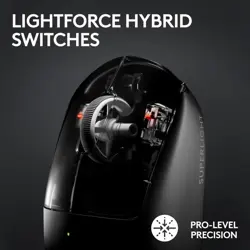 Logitech PRO X SUPERLIGHT 2 Lightspeed Wireless Gaming Mouse - Black