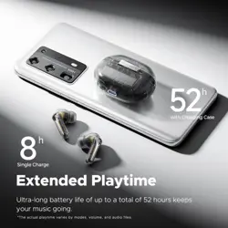 SoundPEATS Capsule 3 Pro ANC Wireless Earbuds - Transparent White