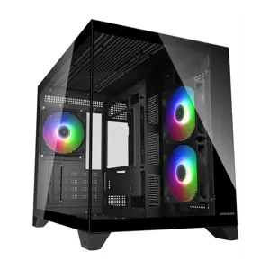 Cougar FV150 Mini RGB Micro-ATX Mini Tower Gaming Case Black