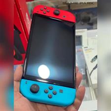 Used Nintendo Switch OLED Neon Red & Neon Blue 64GB Gaming Console