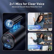 eMeet StreamCam One 1080P Wireless Streaming Camera - Wi-Fi, Multi-Cam for PC, Zoom, Twitch & YouTube