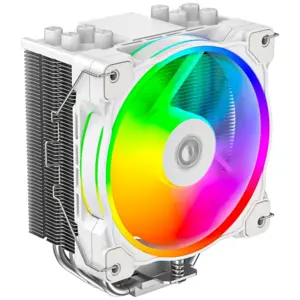 ID-Cooling SE-214-XT ZF WHITE CPU Cooler, 120mm ARGB Fan, 4 Direct Contact Heat Pipes, 180W TDP, PWM, White