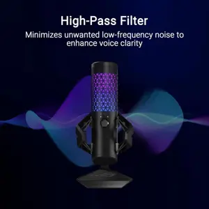 Asus Rog Carnyx ARGB Condenser Gaming Microphone - Black