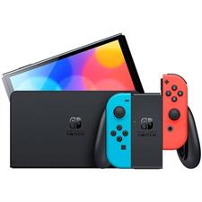 Nintendo Switch OLED Model Neon Red & Neon Blue 64GB Handheld Gaming Console