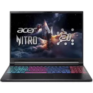 Acer Nitro V 16S AI ANV16S-41 Gaming Laptop – AMD Ryzen 7 260, NVIDIA GeForce RTX 5060 8GB, 16GB DDR5 RAM, 512GB SSD, 16” WUXGA 180Hz Display, RGB Keyboard, Windows 11, Black (Official Warranty)
