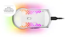 SteelSeries Aerox 3 2022 Edition Ultra Lightweight Wired Gaming Mouse - Snow