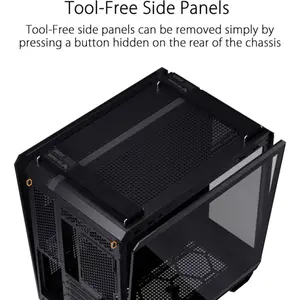 ASUS TUF Gaming GT502 ATX Dual Chamber Gaming Case Black