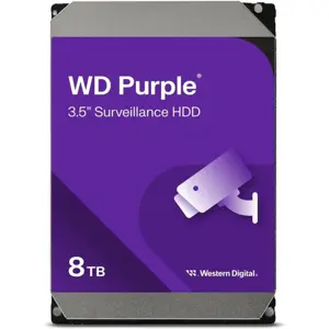 WD Purple 8TB Surveillance Internal Hard Drive WD85PURZ – 3.5 Inch, SATA 6Gb/s, 256MB Cache