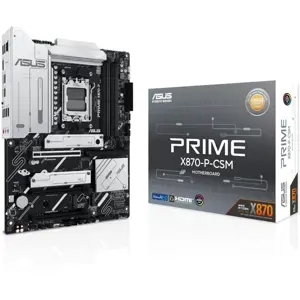 Asus PRIME X870-P-CSM AMD AM5 Motherboard for AMD Ryzen 9000 Series Processors DDR5, AI Cooling II, Aura Sync