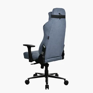 Arozzi Vernazza SFB Soft Fabric Blue Ergonomic Gaming Chair - Metal Frame, 3D Armrests, 5 Lockable Rocking Positions, Up to 145kg