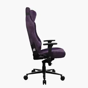 Arozzi Vernazza SFB Soft Fabric PP Purple Ergonomic Gaming Chair - Metal Frame, 3D Armrests, 5 Lockable Rocking Positions, Up to 145kg