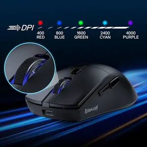 Redragon M618 AZZMACH Lite Wireless RGB Gaming Mouse Tri-Mode BT/2.4G/Wired 10000 DPI Ultra-Light 70G Gaming Mouse