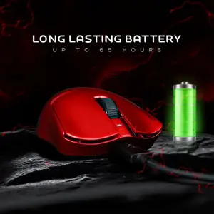 CrystalX NOVA X21 Coco Super Lightweight Design Wireless Gaming Mouse Red