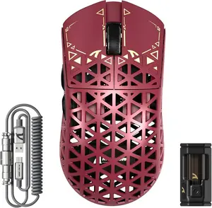 Attack Shark R5 Ultra Carbon Fiber Wireless 8K PAW3950MAX Gaming Mouse – Red
