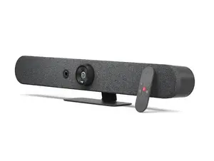 Logitech Rally Bar Mini All-in-One Video Conference Bar - 4K Camera, Speakers & Mics for Small Meeting Rooms (960-001340)