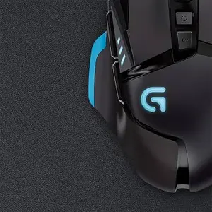 Logitech G640 Large Cloth Gaming Mouse Pad - 460 x 400 mm, Low-Friction Surface, Non-Slip Base (943-000090)