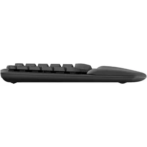 Logitech Wave Keys Ergonomic Wireless Keyboard Graphite - Cushioned Palm Rest, Bluetooth, Multi-Device (920-012334)