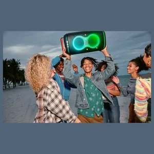 JBL Harman PartyBox Club 120 Portable Party Speaker, Up to 12 Hours Of Play Time, Splash Proof, Dual Mic And Guitar Inputs, Black, JBLPBCLUB120EP