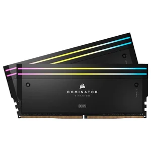 Corsair Dominator Titanium RGB 96GB (2x48GB) DDR5 6600MHz CL32 Desktop RAM – Elite Gaming & Workstation Memory, Black