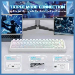 ATTACK SHARK X82PRO HE Wireless Rapid Trigger Gaming Keyboard, Hall Effect Magnetic Switch, 0.01mm Adjustable