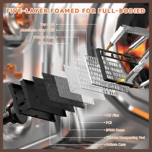 Attack Shark R82 HE Rapid Trigger Wired Mechanical Gaming Keyboard, 8K Polling, 0.005mm RT Accuracy, 256K Scan Rate, 5 Layer Sound Damped, Black